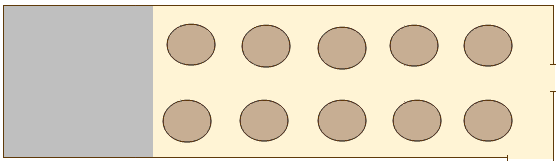 In the case of 100 seated guests