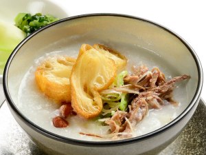 牛スネ肉､陳皮､生姜のお粥-新物ザーサイ添えA