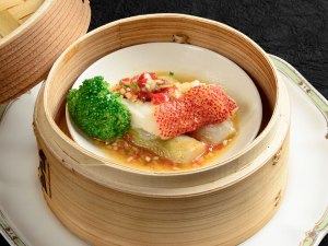 ハタと甚五右ヱ門芋（里芋）の発酵トウガラシ蒸し　S